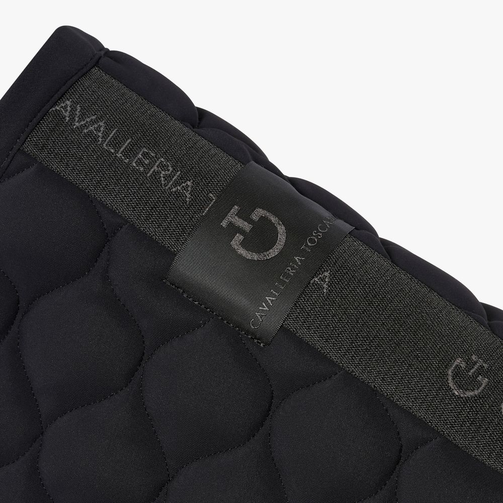 Cavalleria Toscana Circular Quilted Jersey Saddle Pad Black