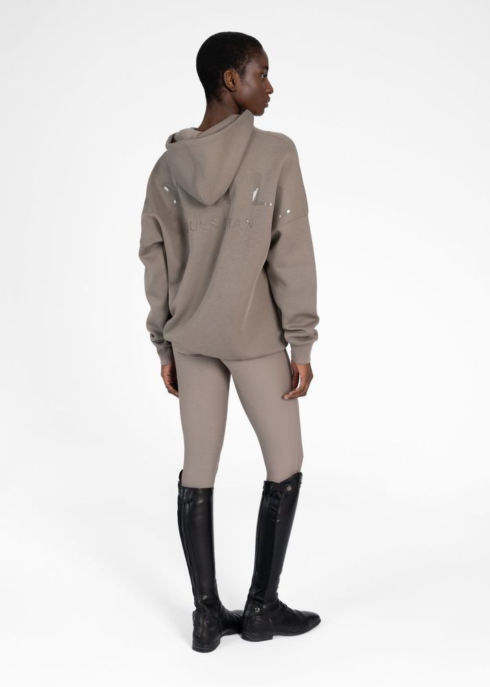 Maximilian Icon Oversized Hoodie Taupe