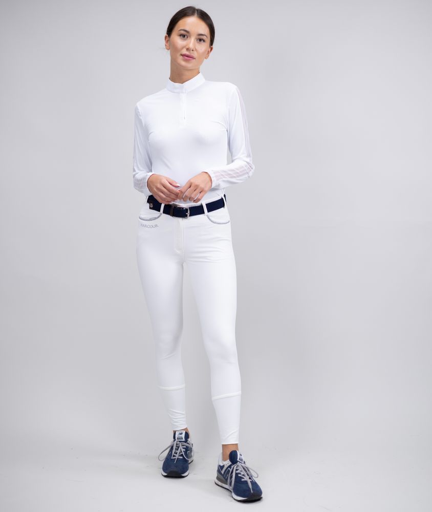 Harcour Jaltika Breeches KN Fix System White