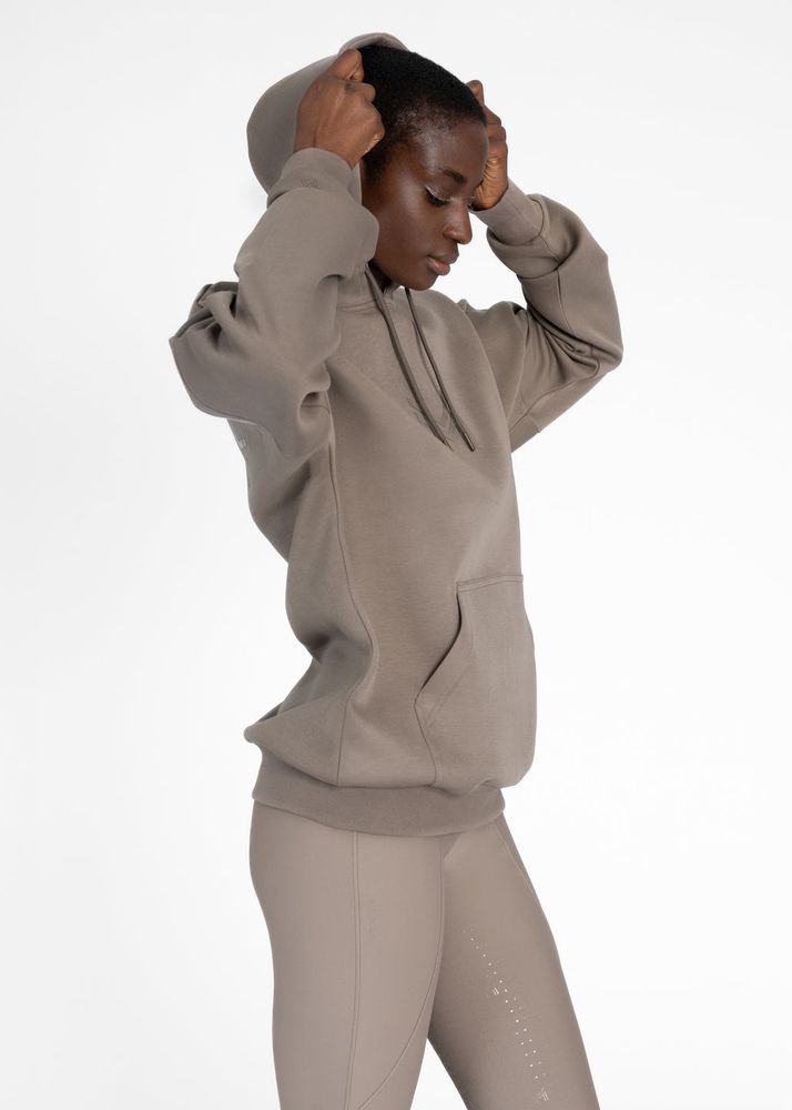 Maximilian Icon Oversized Hoodie Taupe